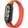 Per Xiaomi Mi Band 8 cinturino in nylon con cinturino in metallo (nero + arancione) Per Xiaomi Mi Band 8 cinturino in nylon con cinturino in metallo (nero + arancione)