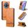 Per Honor X50 AZNS Custodia per telefono in pelle a conchiglia con struttura in vitello magnetico (marrone chiaro) Per Honor X50 AZNS Custodia per telefono in pelle a conchiglia con struttura in vitello magnetico (marrone chiaro)