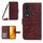 For Honor 90 Skin Feel Custodia per telefono in pelle con motivo a fiori di sole con cordino (rosso vino) For Honor 90 Skin Feel Custodia per telefono in pelle con motivo a fiori di sole con cordino (rosso vino)
