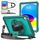 Per iPad 10th Gen 10.9 2022 Custodia per tablet ibrida resistente con manico e cinturino (verde scuro) Per iPad 10th Gen 10.9 2022 Custodia per tablet ibrida resistente con manico e cinturino (verde scuro)