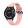 Per Samsung Galaxy Watch 6 cinturino in silicone tinta unita con foro a doppia fila (rosa) Per Samsung Galaxy Watch 6 cinturino in silicone tinta unita con foro a doppia fila (rosa)