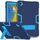 Custodia per tablet PC in silicone a colori a contrasto per Samsung Galaxy Tab A9+ con supporto (blu navy + blu) Custodia per tablet PC in silicone a colori a contrasto per Samsung Galaxy Tab A9+ con supporto (blu navy + blu)