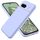 Custodia per telefono antiurto in silicone liquido di colore puro per Google Pixel 8a (viola)