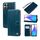 Custodia per telefono in pelle con texture a cera d'olio per Honor X8a (blu) Custodia per telefono in pelle con texture a cera d'olio per Honor X8a (blu)