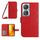 Custodia per cellulare in pelle con motivo Sun Flower per Honor 90 Smart Skin Feel con cordino (rosso) Custodia per cellulare in pelle con motivo Sun Flower per Honor 90 Smart Skin Feel con cordino (rosso)