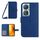 Custodia per cellulare in pelle con motivo Sun Flower per Honor 90 Smart Skin Feel con cordino (blu scuro) Custodia per cellulare in pelle con motivo Sun Flower per Honor 90 Smart Skin Feel con cordino (blu scuro)