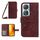 Custodia per cellulare in pelle con motivo Sun Flower per Honor 90 Smart Skin Feel con cordino (rosso vino) Custodia per cellulare in pelle con motivo Sun Flower per Honor 90 Smart Skin Feel con cordino (rosso vino)