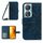 Per Honor 90 Smart Skin Feel Custodia per telefono in pelle con motivo fiore del sole con cordino (blu inchiostro) Per Honor 90 Smart Skin Feel Custodia per telefono in pelle con motivo fiore del sole con cordino (blu inchiostro)