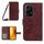 Custodia per telefono in pelle con motivo Sun Flower per Honor 200 Lite Skin Feel con cordino (rosso vino) Custodia per telefono in pelle con motivo Sun Flower per Honor 200 Lite Skin Feel con cordino (rosso vino)
