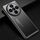 Custodia per telefono in metallo satinato per vivo X100 (nera)