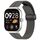 Per cinturino in silicone con fibbia magnetica pieghevole Redmi Watch 4 scanalature (grigio scuro)