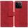 Custodia per telefono in pelle goffrata geometrica per Honor Play 60 Plus (rosso) Custodia per telefono in pelle goffrata geometrica per Honor Play 60 Plus (rosso)
