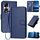 Per Honor 90 Pro YX0070 Custodia per telefono in pelle con fibbia in fibra di carbonio con cordino (blu reale) Per Honor 90 Pro YX0070 Custodia per telefono in pelle con fibbia in fibra di carbonio con cordino (blu reale)