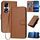 Per Honor 90 Pro YX0070 Custodia per telefono in pelle con fibbia in fibra di carbonio con cordino (caffè) Per Honor 90 Pro YX0070 Custodia per telefono in pelle con fibbia in fibra di carbonio con cordino (caffè)