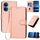 Per Honor X7 4G / Play 30 Plus YX0070 Custodia per telefono in pelle con fibbia in fibra di carbonio con cordino (rosa) Per Honor X7 4G / Play 30 Plus YX0070 Custodia per telefono in pelle con fibbia in fibra di carbonio con cordino (rosa)