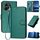 Per Honor X50i + YX0070 Custodia per telefono in pelle con fibbia in fibra di carbonio con cordino (verde scuro) Per Honor X50i + YX0070 Custodia per telefono in pelle con fibbia in fibra di carbonio con cordino (verde scuro)