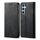 Per Samsung Galaxy S24 FE 5G Custodia in pelle con flip orizzontale stile casual con texture denim (nero) Per Samsung Galaxy S24 FE 5G Custodia in pelle con flip orizzontale stile casual con texture denim (nero)
