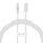 Cavo dati di ricarica rapida Baseus Gem trasparente da USB a 8 pin da 2,4 A, lunghezza: 1 m (bianco) Cavo dati di ricarica rapida Baseus Gem trasparente da USB a 8 pin da 2,4 A, lunghezza: 1 m (bianco)