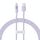 Baseus Gem Cavo dati USB trasparente da 2,4 A a 8 pin per ricarica rapida, lunghezza: 1 m (viola) Baseus Gem Cavo dati USB trasparente da 2,4 A a 8 pin per ricarica rapida, lunghezza: 1 m (viola)