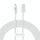 Baseus Gem Cavo dati USB trasparente da 2,4 A a 8 pin per ricarica rapida, lunghezza: 2 m (bianco) Baseus Gem Cavo dati USB trasparente da 2,4 A a 8 pin per ricarica rapida, lunghezza: 2 m (bianco)