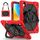 Per Huawei Matepad 11.5 2023 Contrast Color Robot Silicone Hybrid PC Tablet Case (Rosso Nero) Per Huawei Matepad 11.5 2023 Contrast Color Robot Silicone Hybrid PC Tablet Case (Rosso Nero)