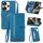 Per Xiaomi Redmi 13 4G Custodia per telefono in pelle con cerniera fiore in rilievo (blu) Per Xiaomi Redmi 13 4G Custodia per telefono in pelle con cerniera fiore in rilievo (blu)