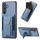 Custodia per cellulare con supporto elastico per carta pieghevole in fibra di carbonio Samsung Galaxy S22+ 5G (blu) Custodia per cellulare con supporto elastico per carta pieghevole in fibra di carbonio Samsung Galaxy S22+ 5G (blu)