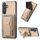 Per Samsung Galaxy S22+ 5G Custodia pieghevole in fibra di carbonio con supporto elastico per carta (cachi) Per Samsung Galaxy S22+ 5G Custodia pieghevole in fibra di carbonio con supporto elastico per carta (cachi)