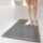 Tappetino antiscivolo per bagno in TPE, doccia domestica, vasca da bagno, poggiapiedi con ventosa anticaduta, dimensioni: 40x70 cm (grigio)