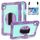 Per Huawei MatePad 11.5 2023 Custodia per tablet in silicone con contrasto per PC e rotazione a 360 gradi (viola + verde menta) Per Huawei MatePad 11.5 2023 Custodia per tablet in silicone con contrasto per PC e rotazione a 360 gradi (viola + verde menta)
