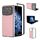 Per Xiaomi Mix Fold 4 Custodia per telefono in PU con trama intrecciata con cornice nera (rosa) Per Xiaomi Mix Fold 4 Custodia per telefono in PU con trama intrecciata con cornice nera (rosa)