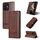 Custodia per telefono in pelle con texture di vitello magnetica per Honor X60i AZNS (marrone scuro) Custodia per telefono in pelle con texture di vitello magnetica per Honor X60i AZNS (marrone scuro)
