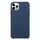 Custodia in silicone solido per iPhone 16 Pro (blu scuro)
