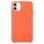 Custodia in silicone solido per iPhone 16 Plus (arancione)
