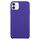 Custodia per telefono in silicone solido per iPhone 16 Plus (viola scuro)