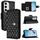 Per Samsung Galaxy S24 FE 5G Custodia in pelle con texture rombica e cordino (nero) Per Samsung Galaxy S24 FE 5G Custodia in pelle con texture rombica e cordino (nero)
