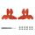 Per DJI Neo Sunnylife 2016S Drone Color 3-Blade Propeller, Quantità: 2 paia (rosso)
