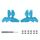 Per DJI Neo Sunnylife 2016S Drone Color 3-Blade Propeller, Quantità: 2 paia (blu) Per DJI Neo Sunnylife 2016S Drone Color 3-Blade Propeller, Quantità: 2 paia (blu)
