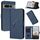 Per Google Pixel 7 Pro Custodia per telefono in pelle con fibbia a motivo triangolare (blu reale) Per Google Pixel 7 Pro Custodia per telefono in pelle con fibbia a motivo triangolare (blu reale)