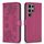 Per Samsung Galaxy S25 Ultra 5G Custodia per telefono in pelle goffrata a quattro foglie (rosso rosa) Per Samsung Galaxy S25 Ultra 5G Custodia per telefono in pelle goffrata a quattro foglie (rosso rosa)