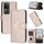 Per vivo S18 Custodia per telefono in pelle con fibbia a motivo triangolare (oro rosa) Per vivo S18 Custodia per telefono in pelle con fibbia a motivo triangolare (oro rosa)