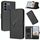 Per vivo V27 Custodia per telefono in pelle con fibbia a motivo triangolare (nero) Per vivo V27 Custodia per telefono in pelle con fibbia a motivo triangolare (nero)
