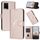 Per vivo Y33s 4G Custodia in pelle con fibbia a motivo triangolare (oro rosa) Per vivo Y33s 4G Custodia in pelle con fibbia a motivo triangolare (oro rosa)