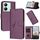 Per vivo Y78 Custodia per telefono in pelle con fibbia a motivo triangolare (viola scuro) Per vivo Y78 Custodia per telefono in pelle con fibbia a motivo triangolare (viola scuro)