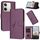 Per vivo Y100 Custodia per telefono in pelle con fibbia a motivo triangolare (viola scuro) Per vivo Y100 Custodia per telefono in pelle con fibbia a motivo triangolare (viola scuro)