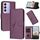 Per vivo Y100 5G IDN Custodia per telefono in pelle con fibbia a motivo triangolare (viola scuro) Per vivo Y100 5G IDN Custodia per telefono in pelle con fibbia a motivo triangolare (viola scuro)