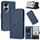 Custodia per telefono in pelle con fibbia a motivo triangolare per Honor 70 (blu reale) Custodia per telefono in pelle con fibbia a motivo triangolare per Honor 70 (blu reale)