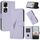 Per Honor 90 Pro Custodia per telefono in pelle con fibbia a motivo triangolare (viola chiaro) Per Honor 90 Pro Custodia per telefono in pelle con fibbia a motivo triangolare (viola chiaro)