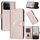 Per Honor 200 Smart 5G Custodia per telefono in pelle con fibbia a forma di triangolo globale (oro rosa) Per Honor 200 Smart 5G Custodia per telefono in pelle con fibbia a forma di triangolo globale (oro rosa)