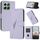 Per Honor X6a / X6b Custodia per telefono in pelle con fibbia a forma di triangolo globale (viola chiaro) Per Honor X6a / X6b Custodia per telefono in pelle con fibbia a forma di triangolo globale (viola chiaro)